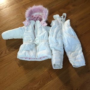 Weatherproof snowsuit/jacket combo